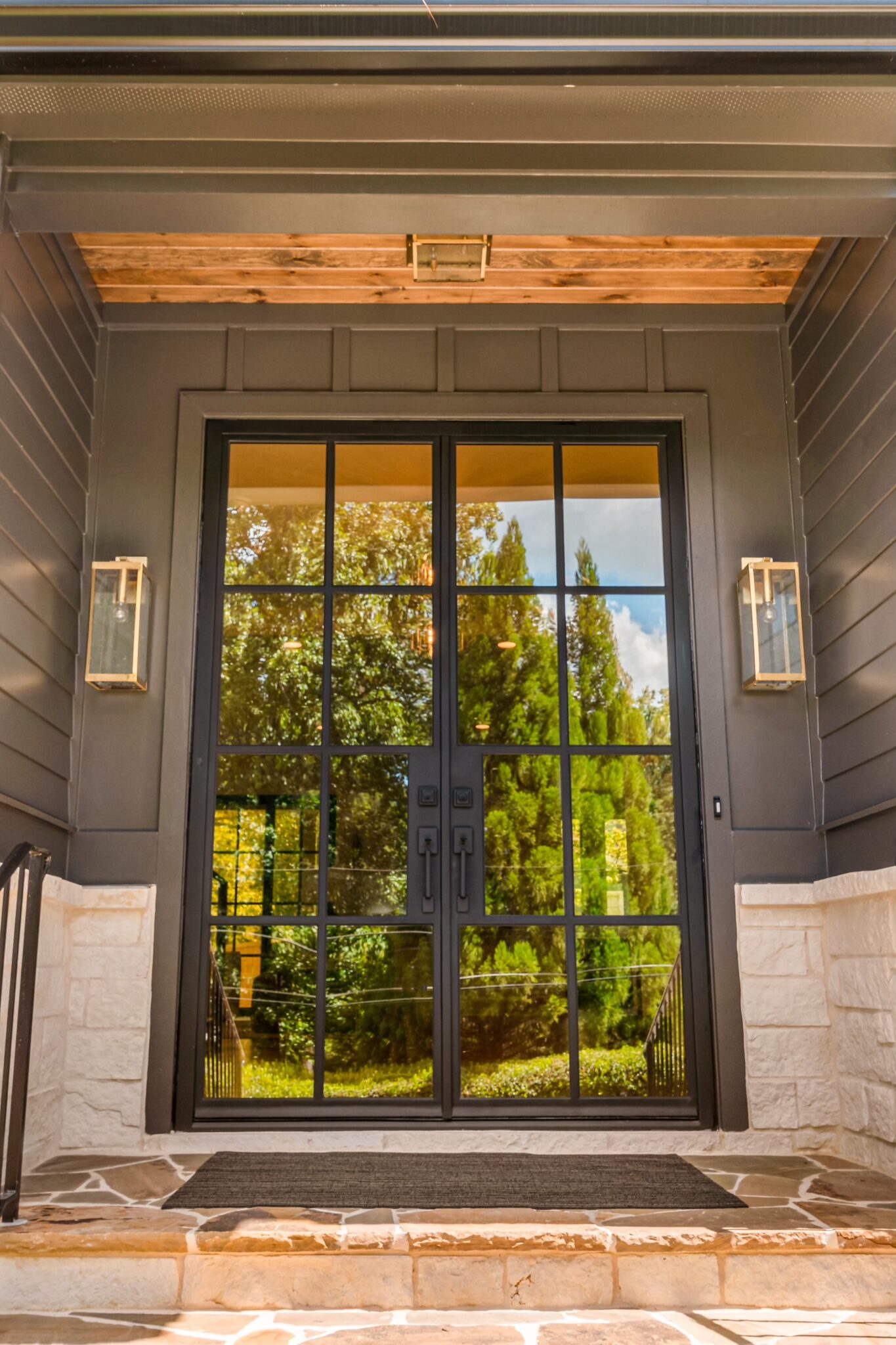 Exterior Steel Double Front Door